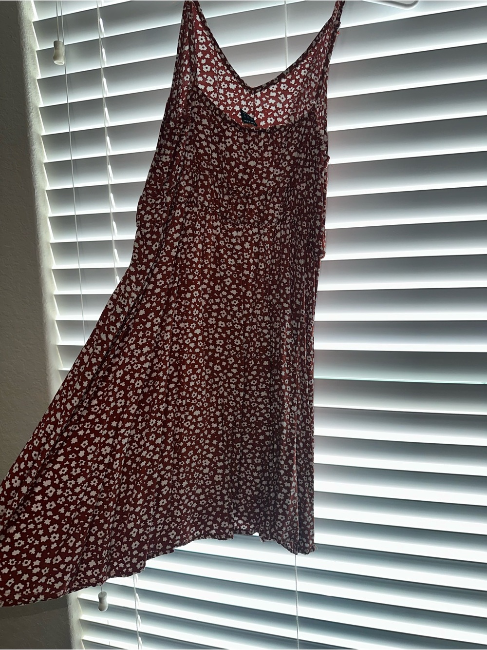 SHEIN Burnt Orange  Floral Mini Dress